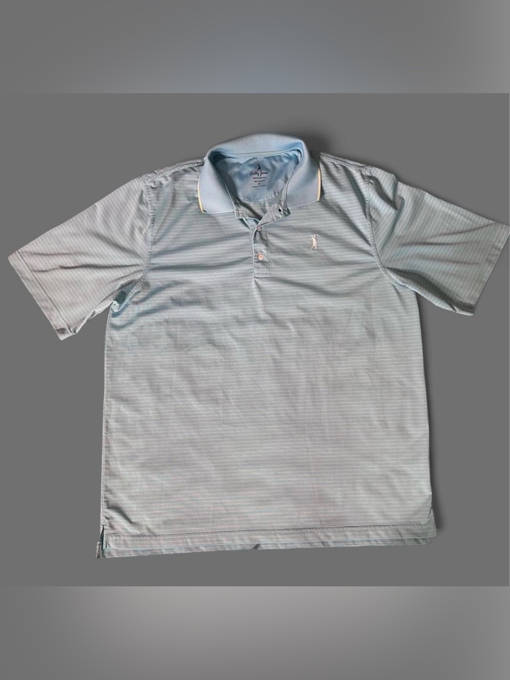 Bobby Jones Light Blue Subtle Stripe Polo